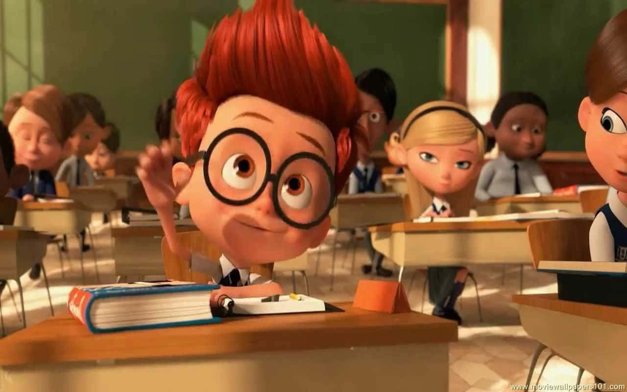 Sherman Raises Handin Classroom Background