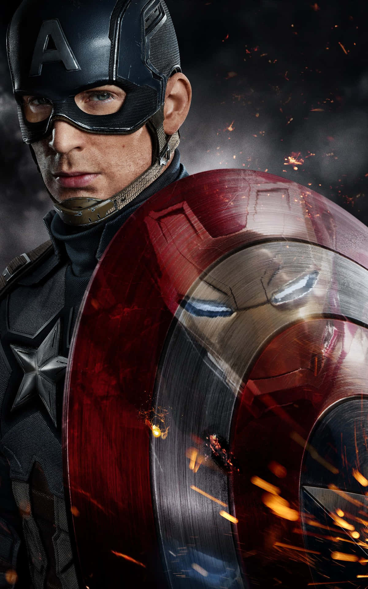 Shield Of Captain America Android Background