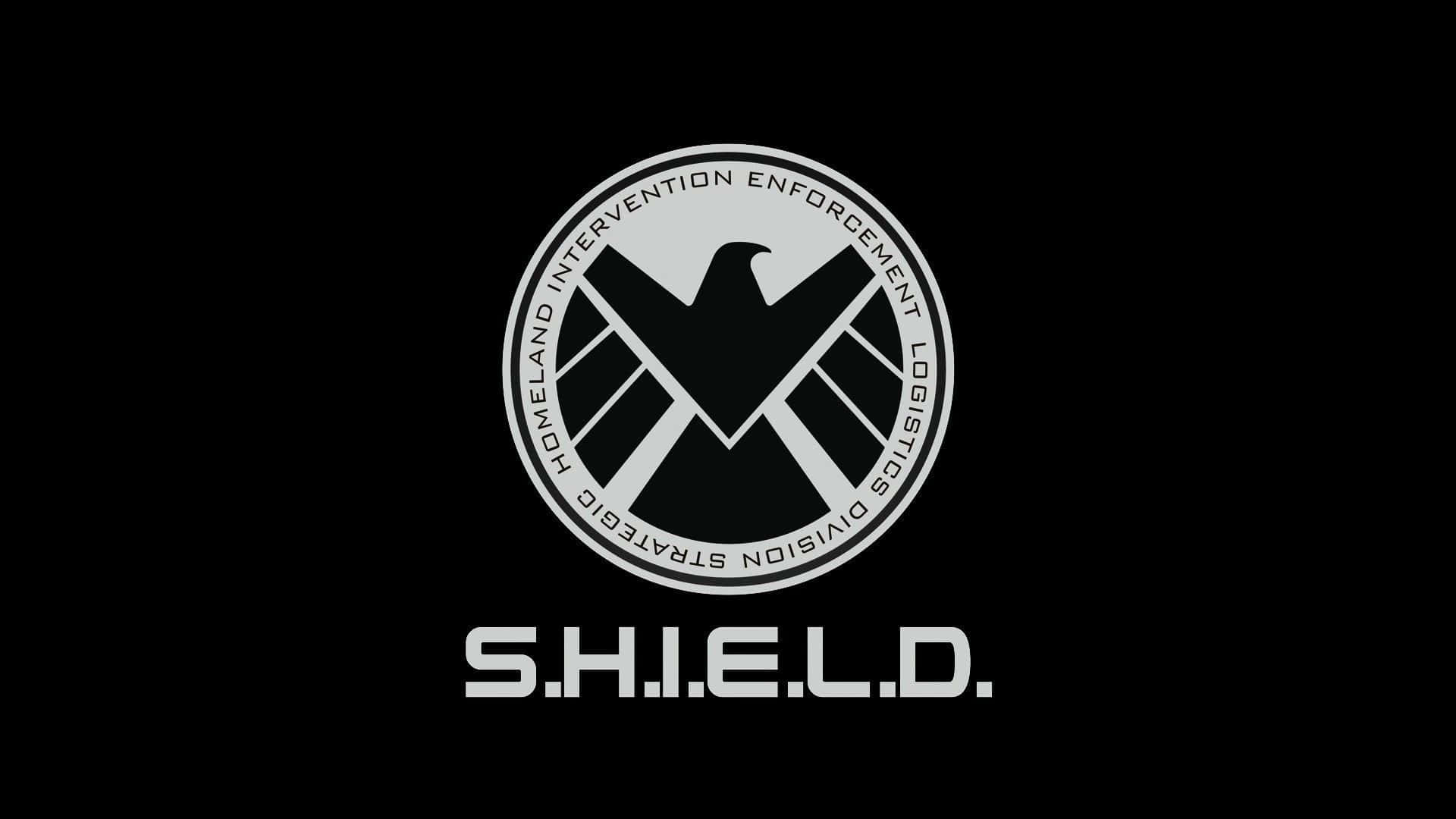 Shield On A Fire Background Background