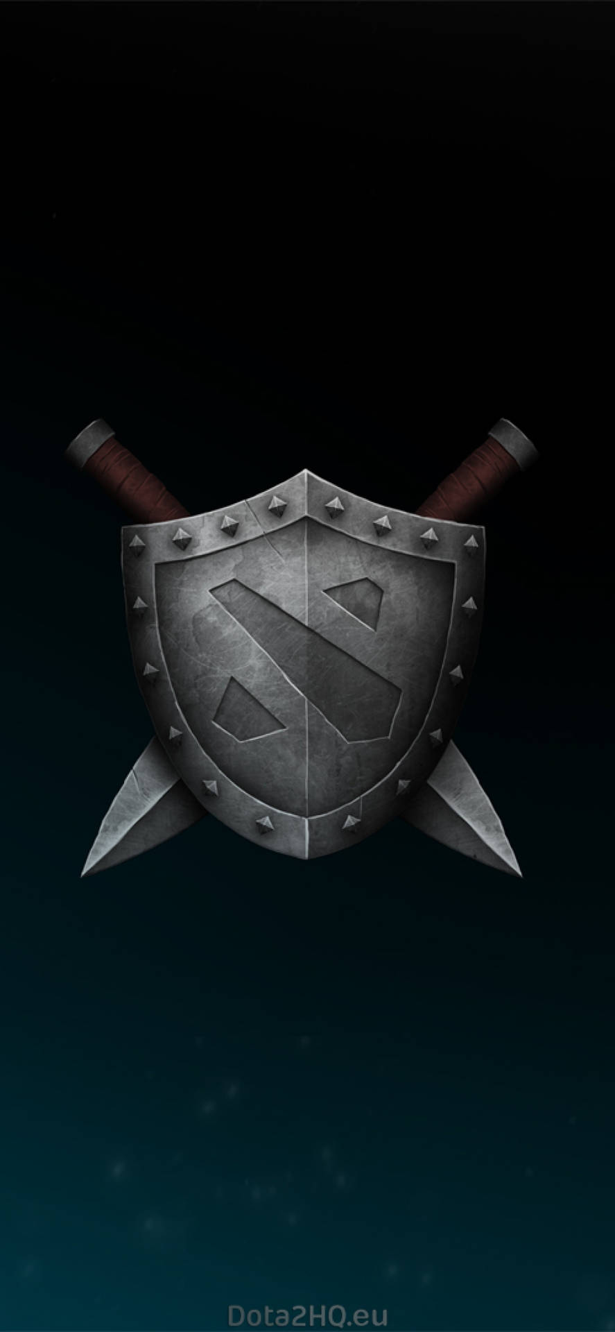 Shield With Logo Of Dota 2 Iphone Background