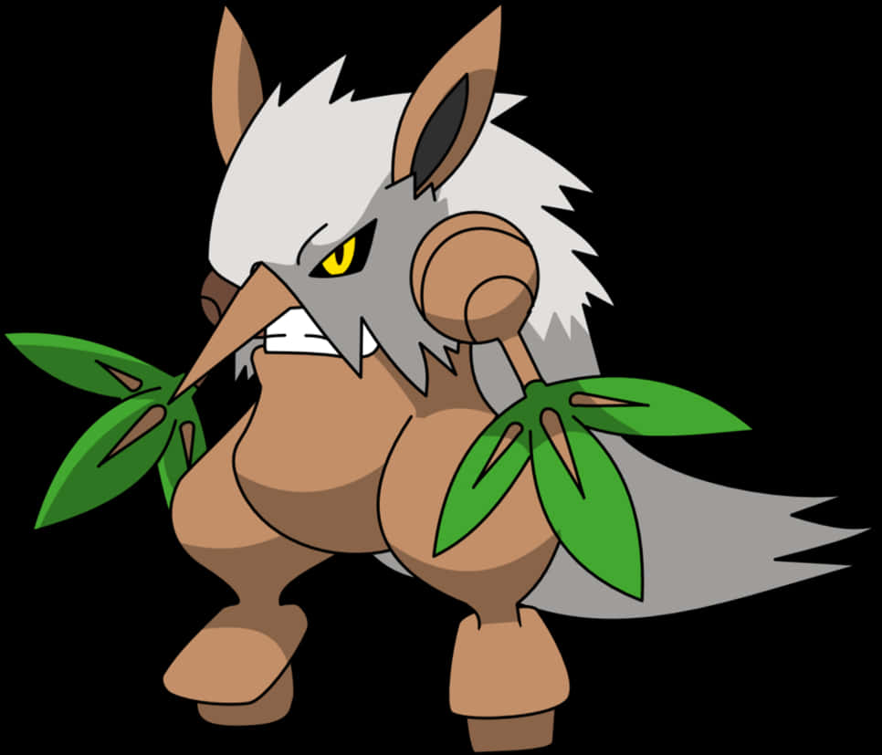 Shiftry Angry Long Nose Background