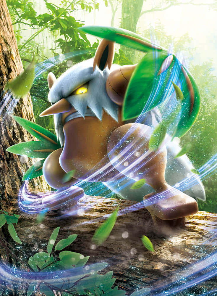 Shiftry Attacking On A Tree