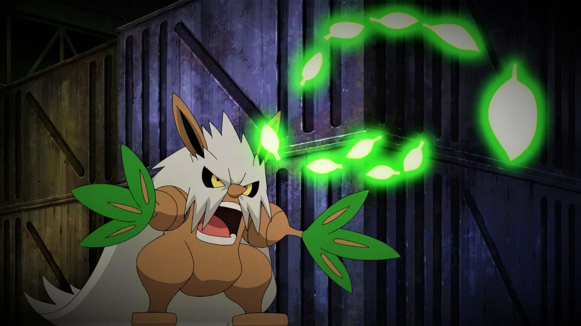 Shiftry Green Attack Background