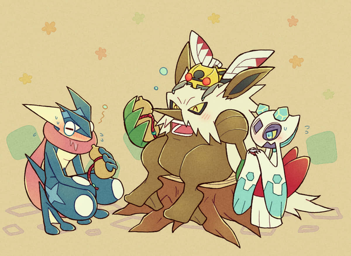 Shiftry Relaxing With Others