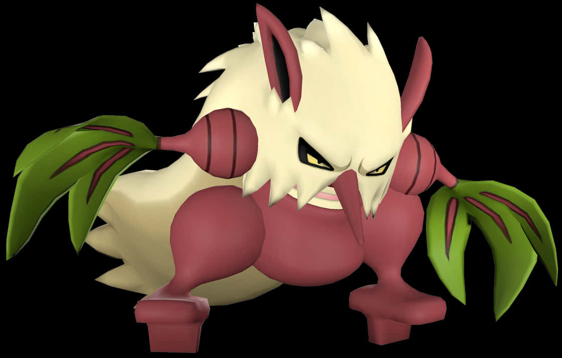 Shiftry Shiny 3d Model Background
