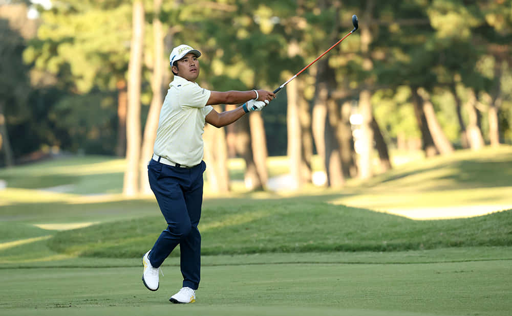 Shigeki Maruyama In Action On The Golf Course