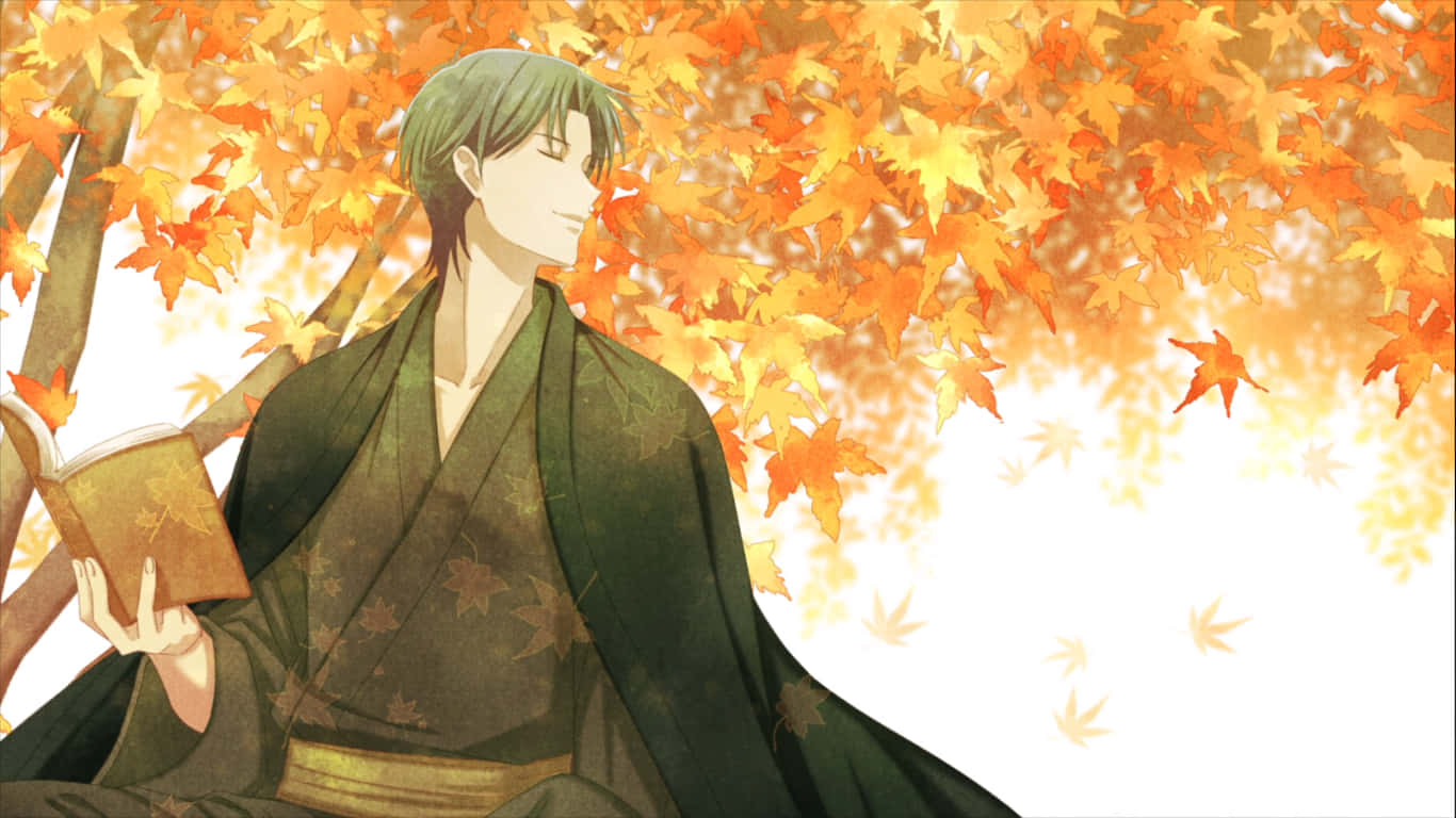 Shigure Sohma Fall Fruits Basket Anime Background