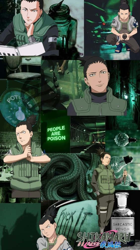 Shikamaru Aesthetic Collage Art