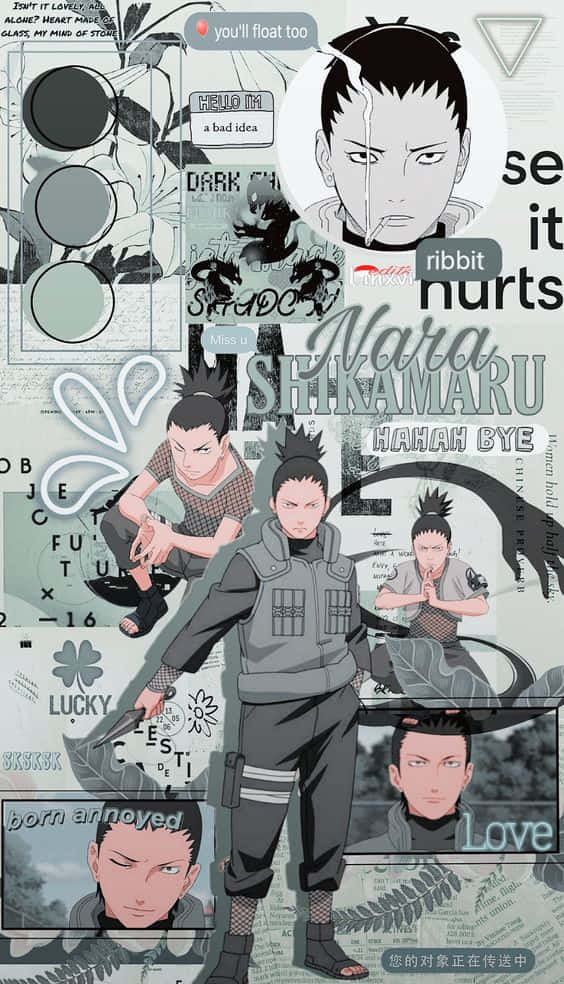 Shikamaru Aesthetic Graffiti Background