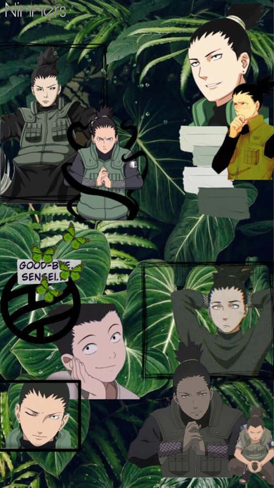 Shikamaru Leafy Aesthetic Background