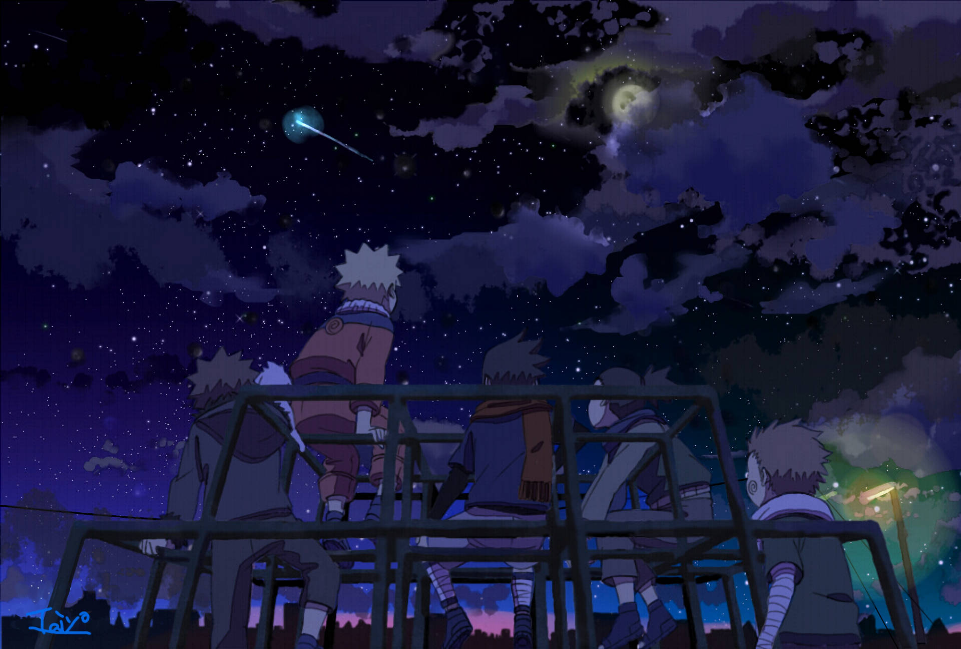 Shikamaru Shooting Star Background