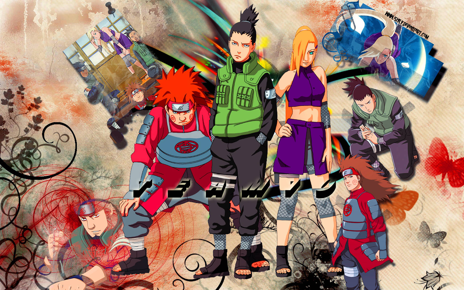 Shikamaru Team 10 Scenes Background