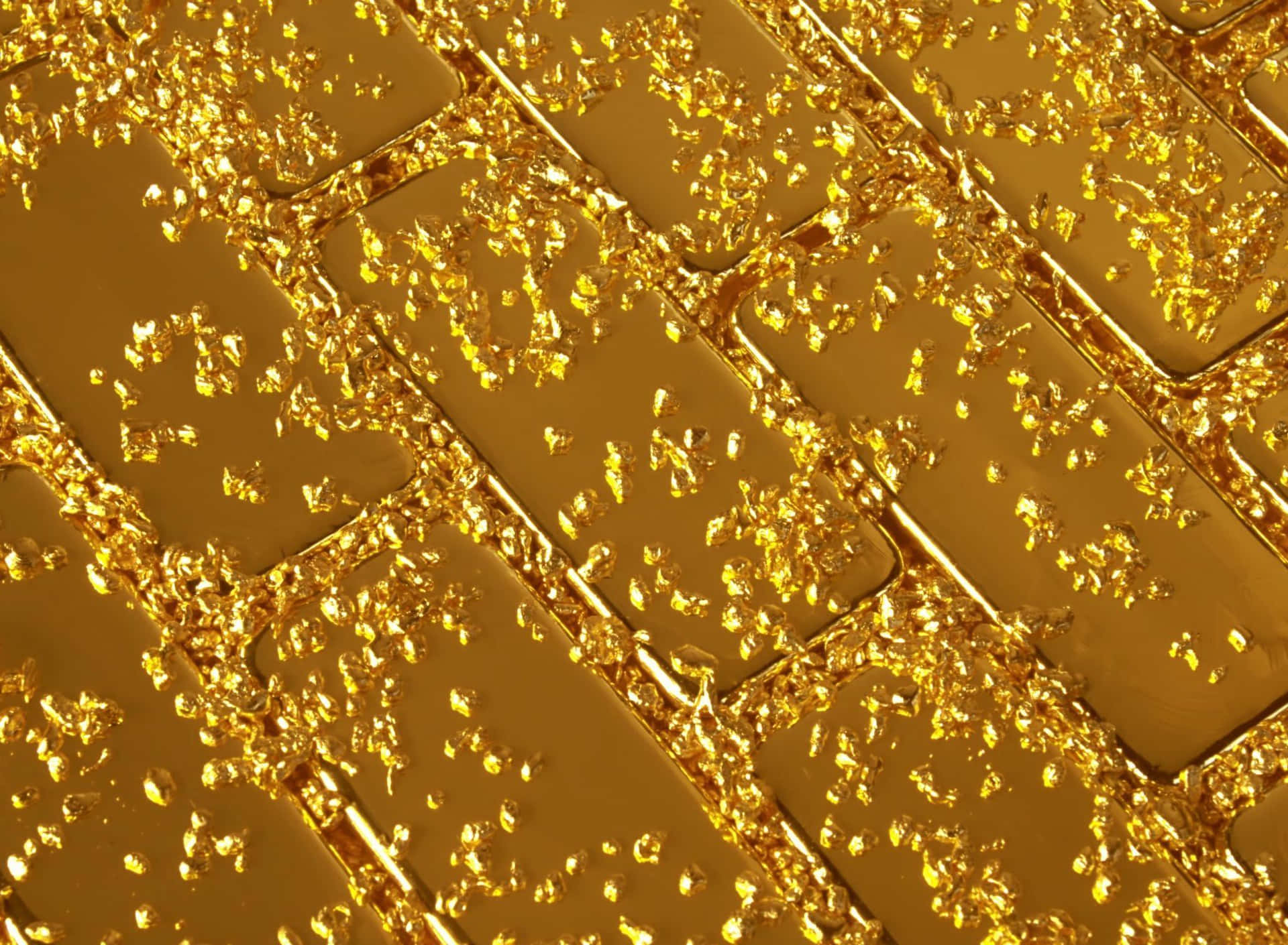 Shimmering Bars Of Pure Gold Background