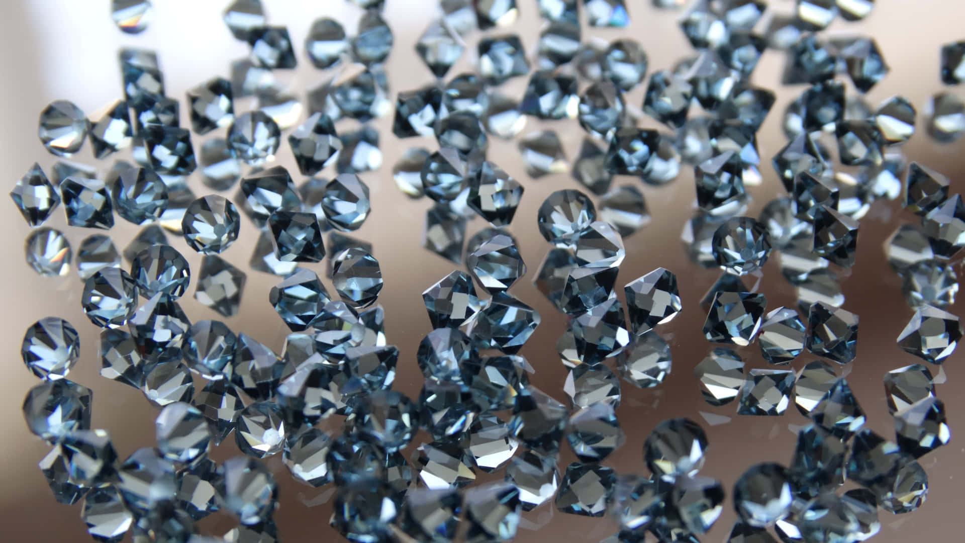 Shimmering Diamond Bicone Gemstone