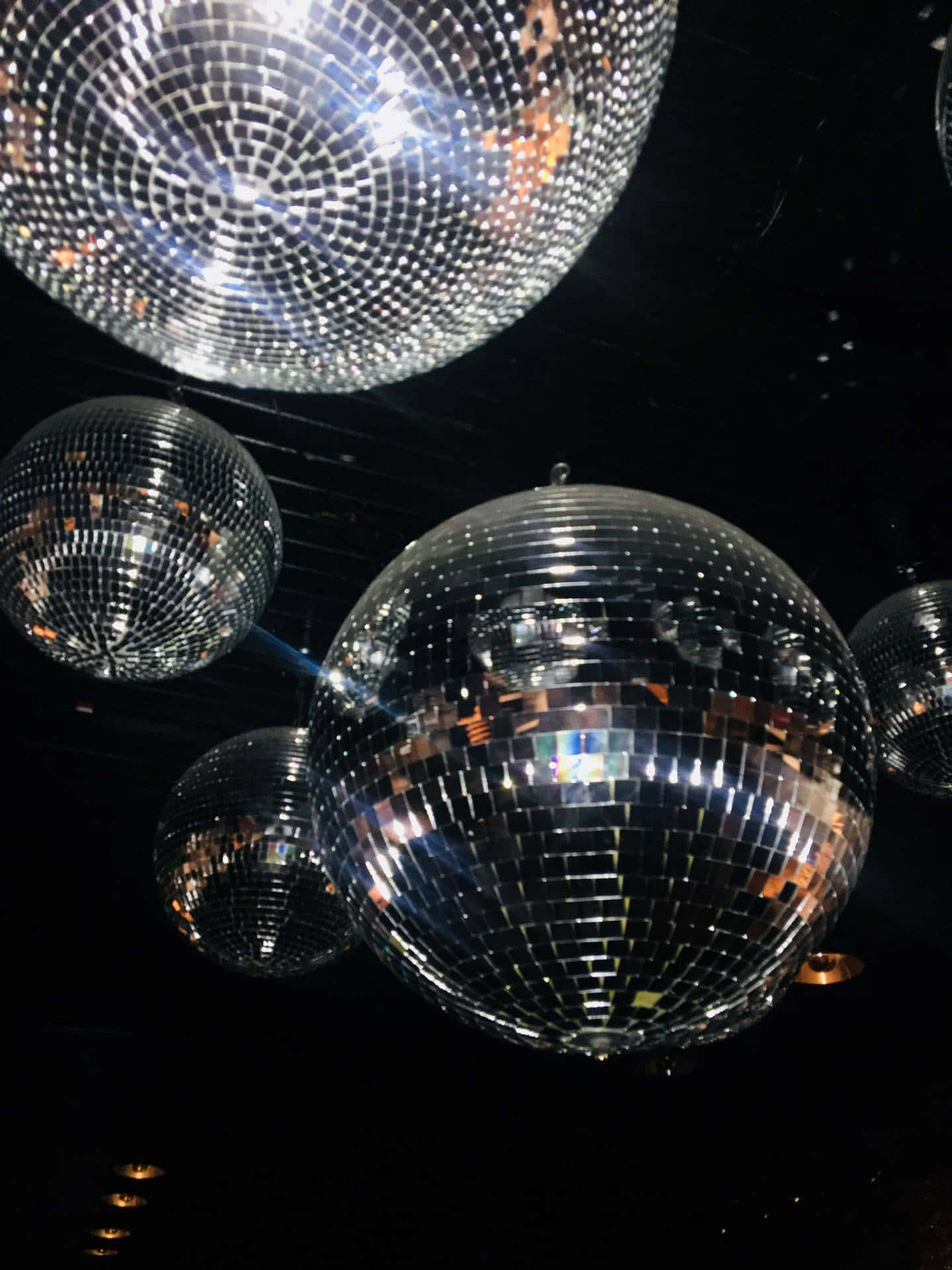 Shimmering Disco Balls Nightclub Decor