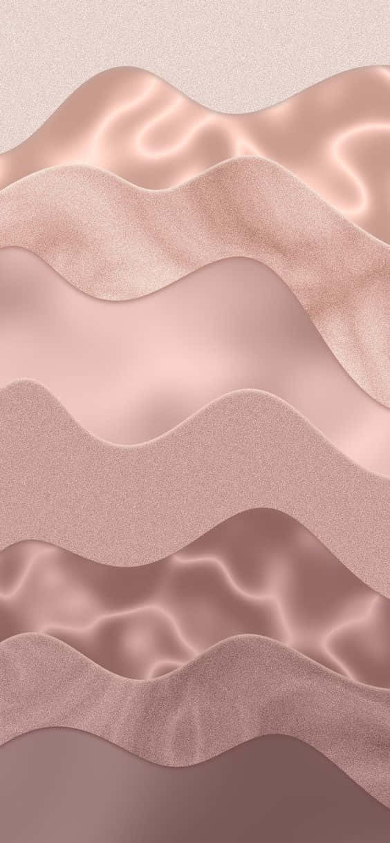 Shimmering Elegance Of Rose Gold - An Artistic Display Background