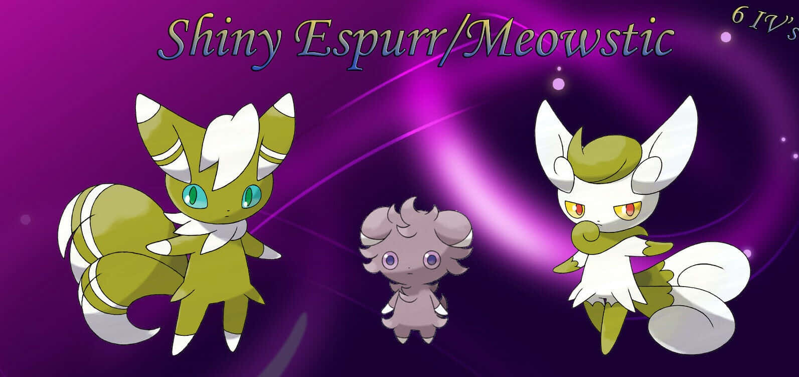 Shimmering Espurr And Meowstic Battle Ready