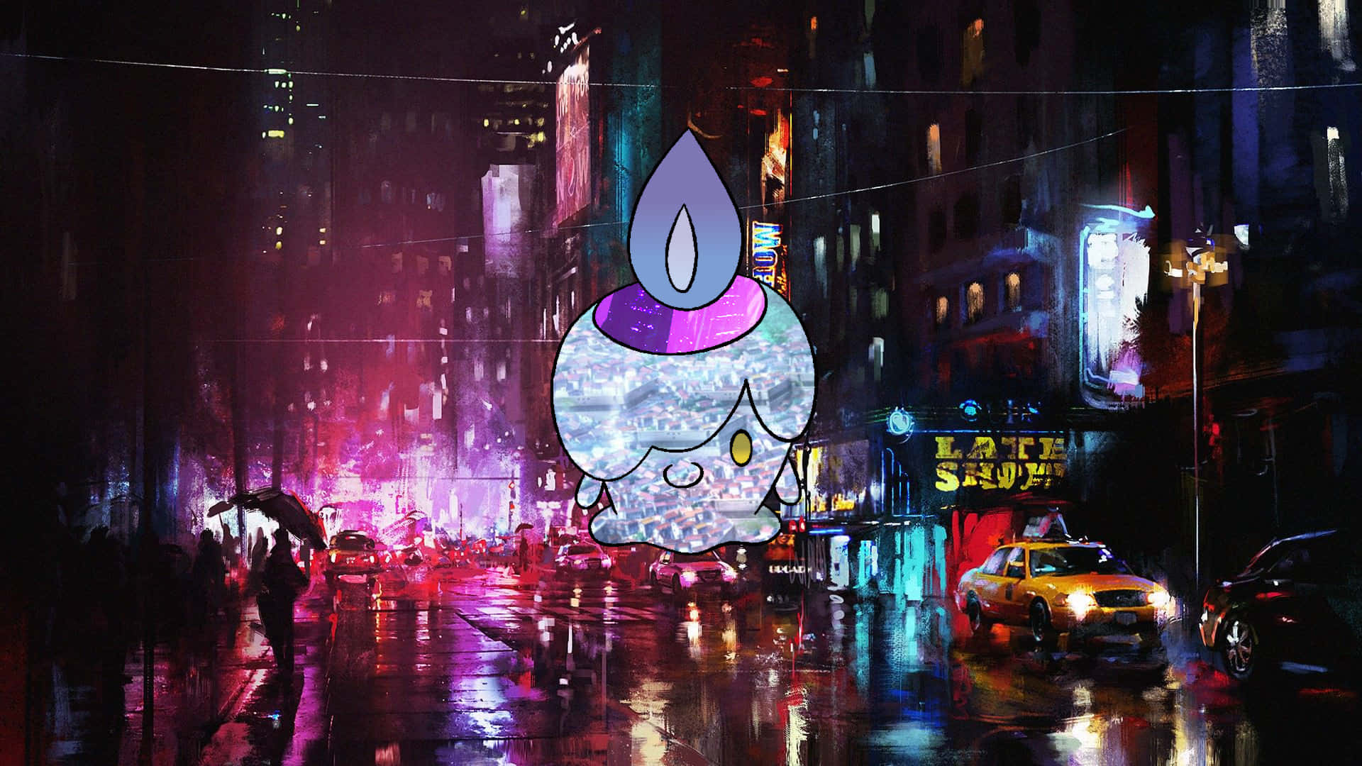 Shimmering Litwick Background