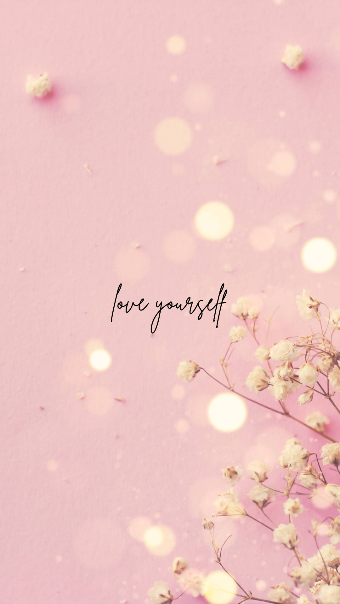 Shimmering Love Yourself Cute Positive Quotes