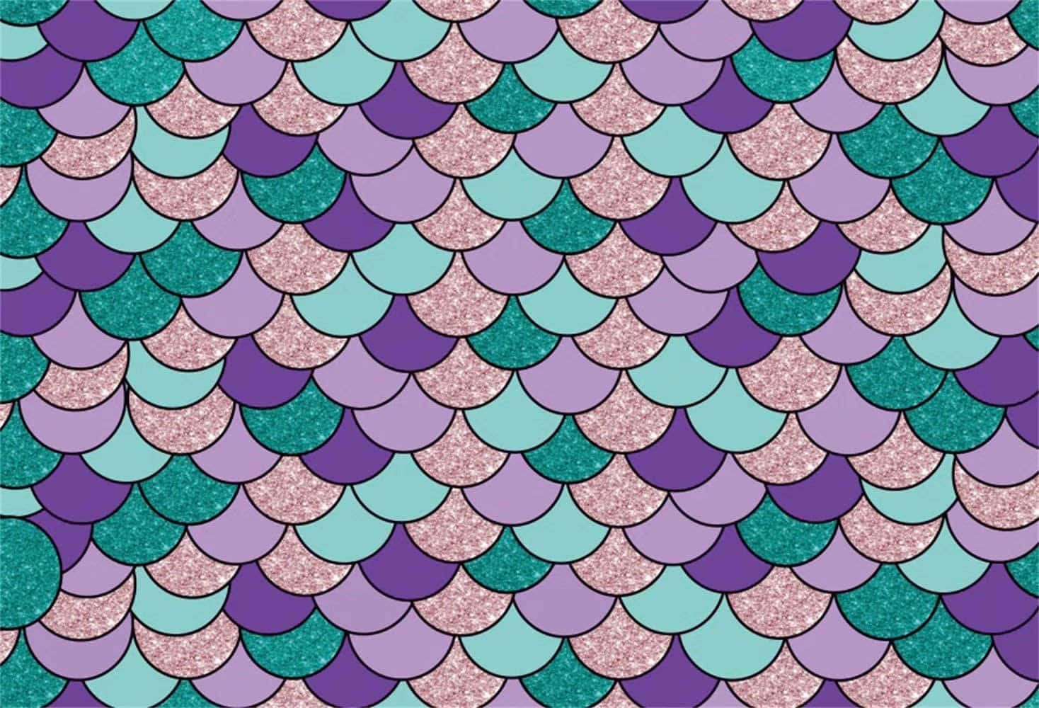 Shimmering Mermaid Glitter Background