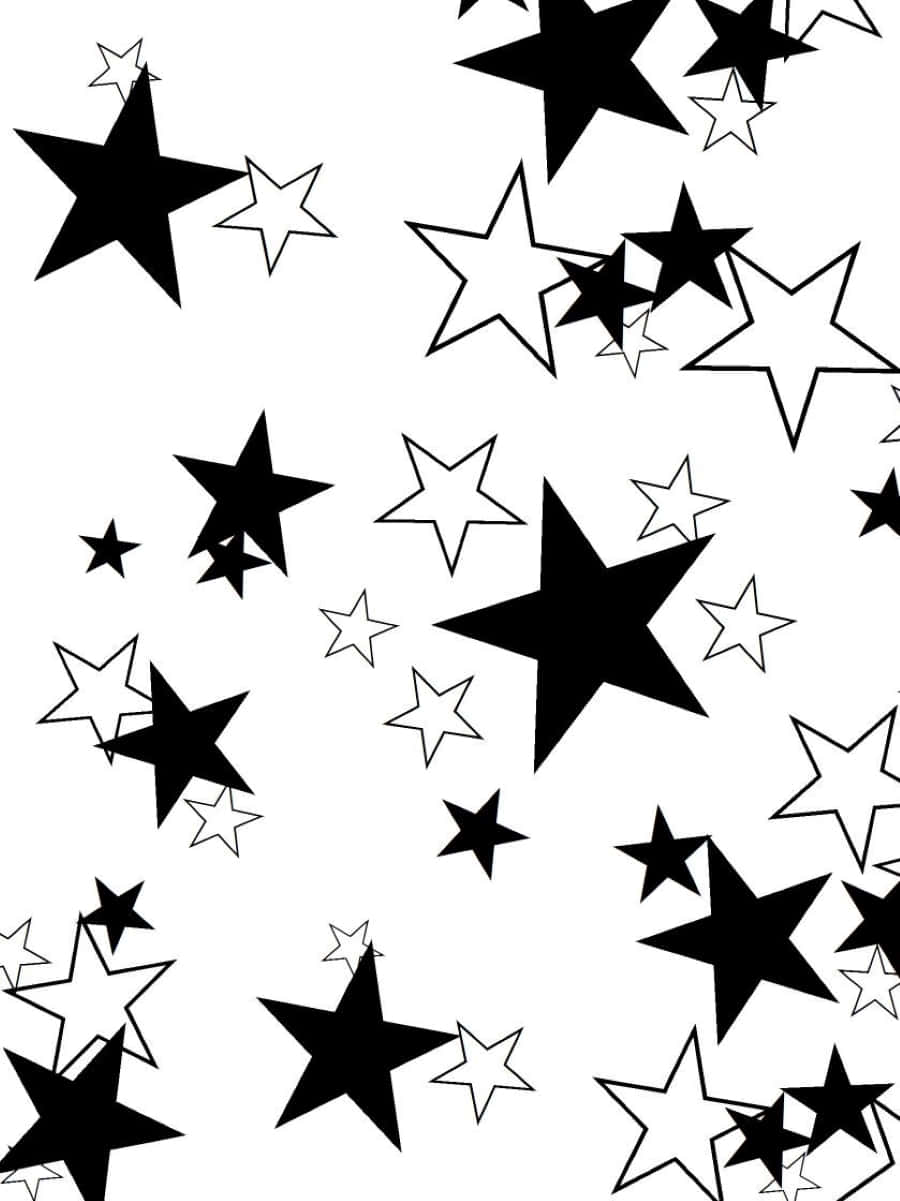 Shimmering Monochrome Galaxy Background