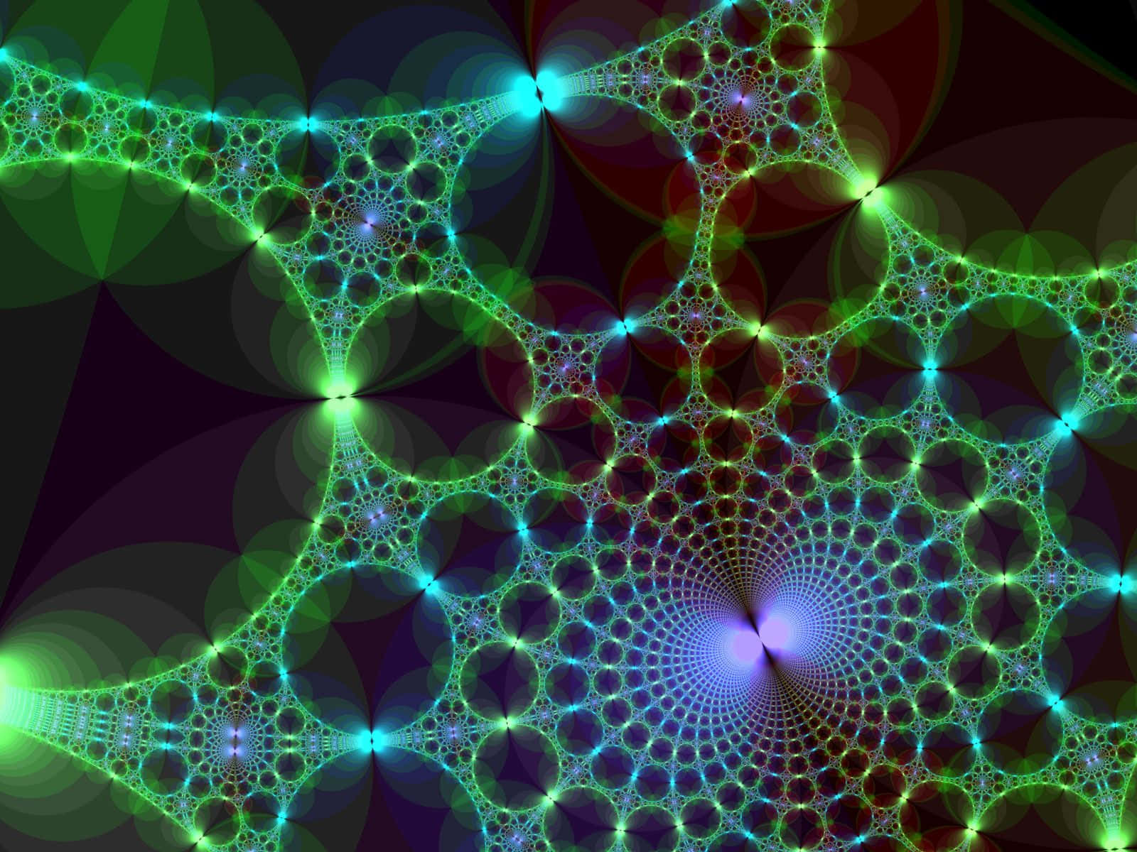 Shimmering Spiderweb Fractals