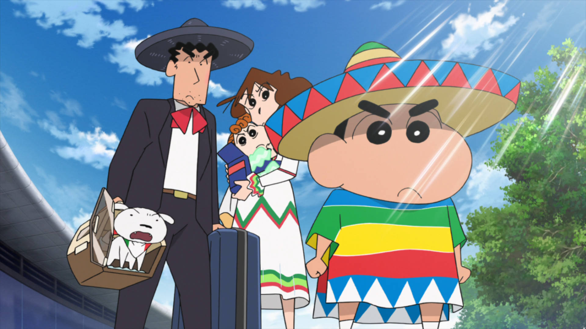 Shin Chan Mexican Hat Background