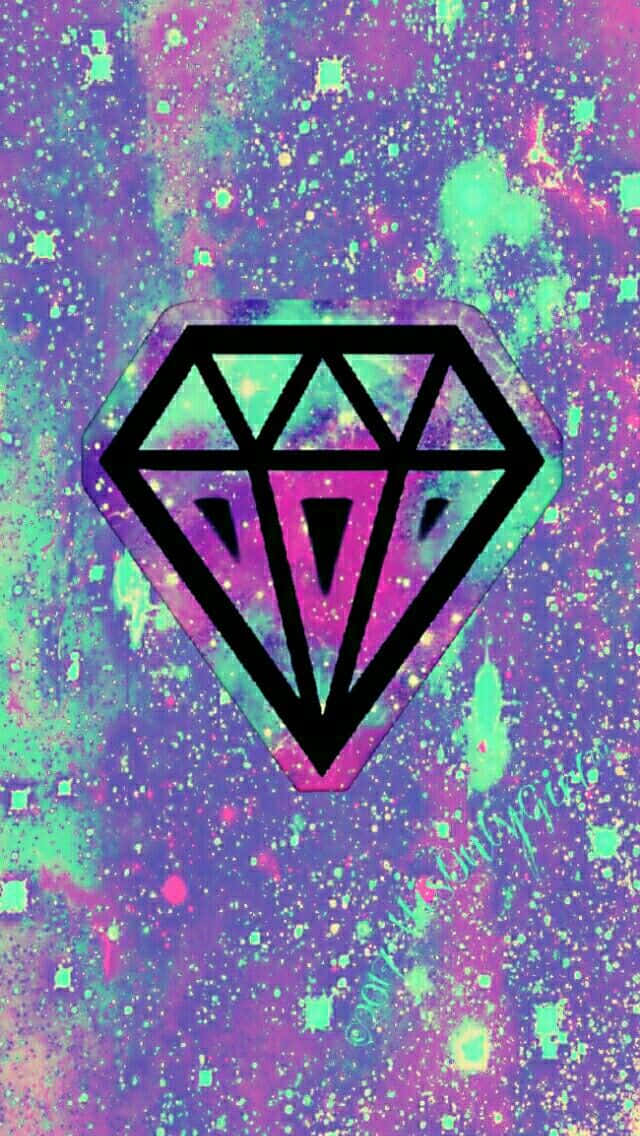 Shine Bright Like A Diamond - Galaxy Diamond Background