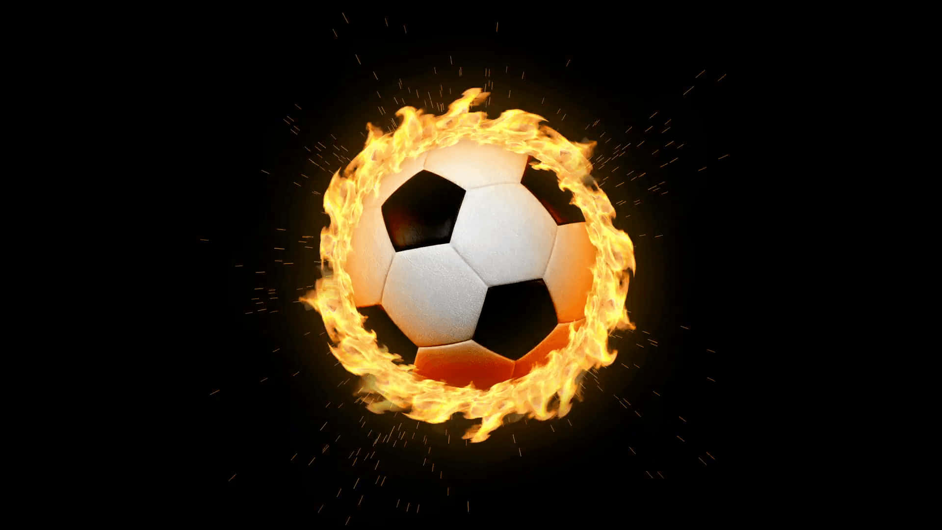 Shine Bright Like A Diamond With Football On Fire Background