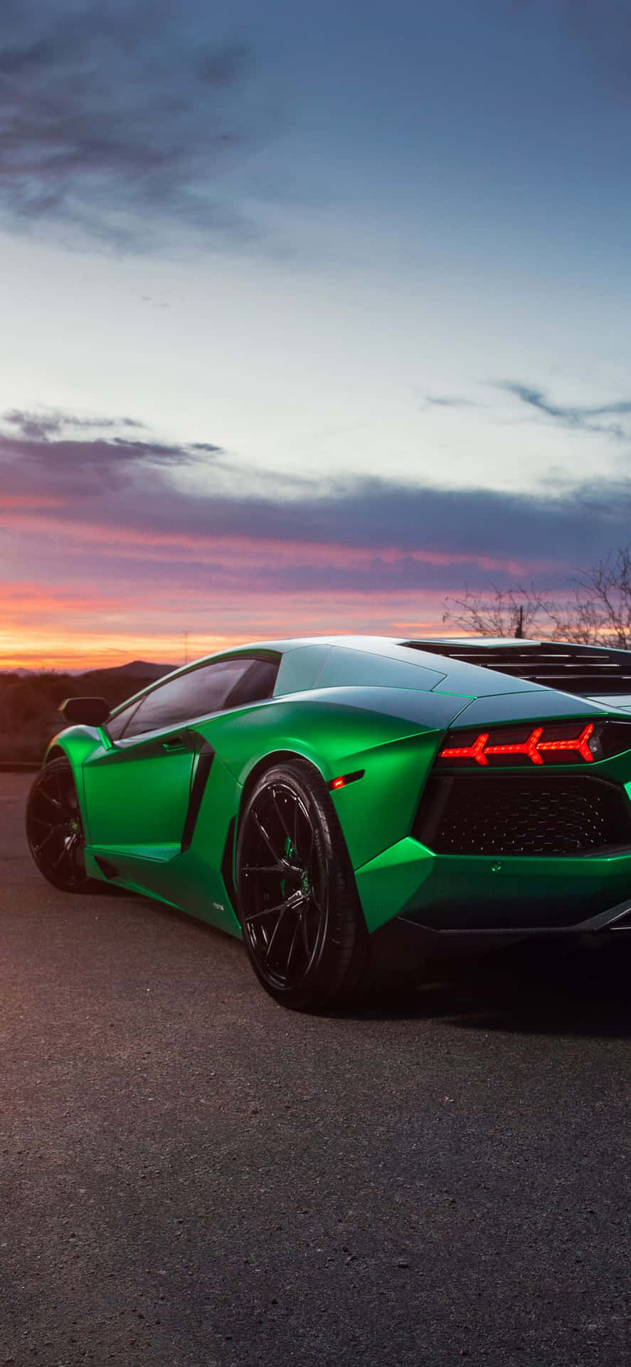 Shine Bright Like A Green Lamborghini Background