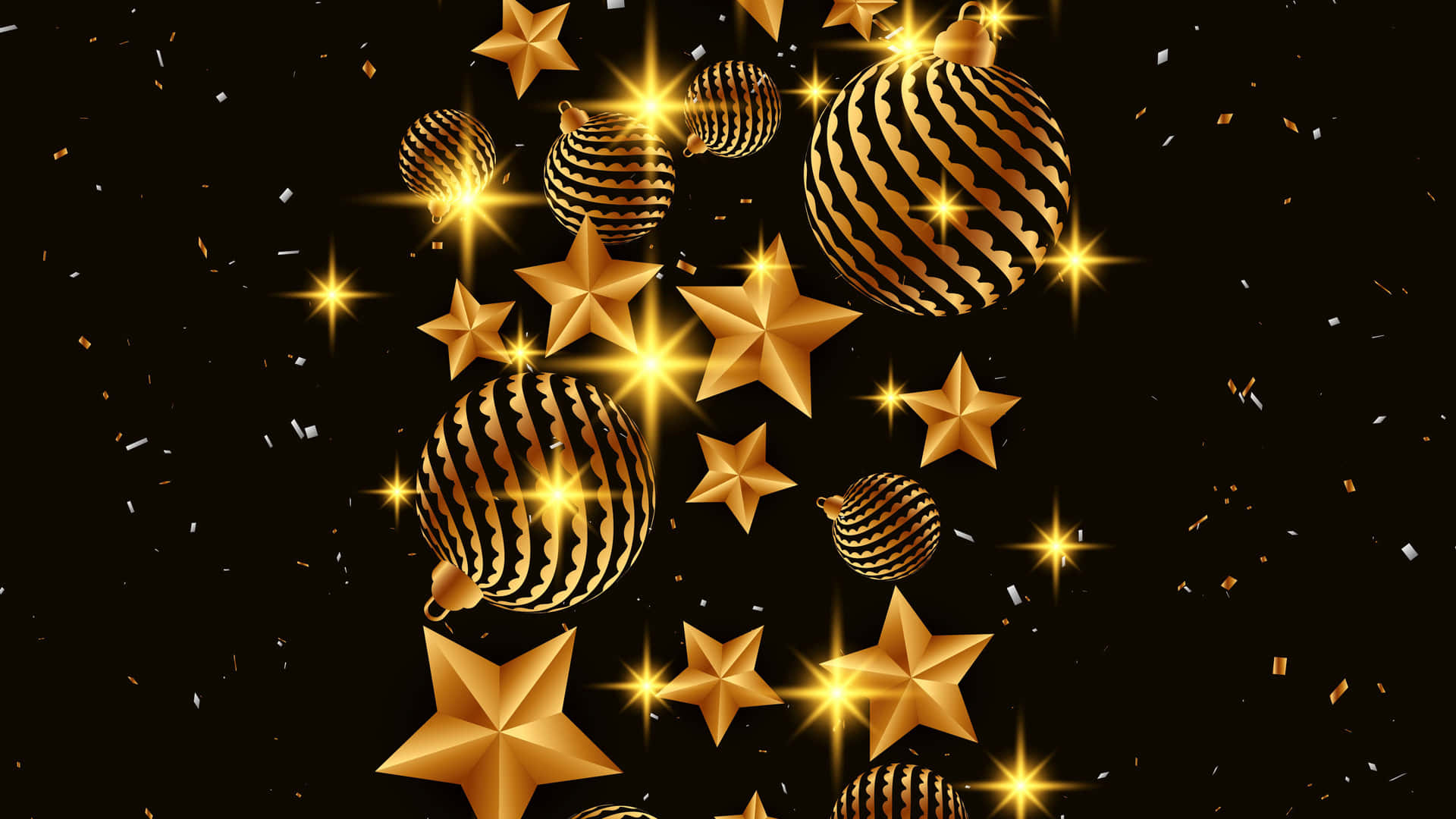 Shine Bright Like Gold Stars Background