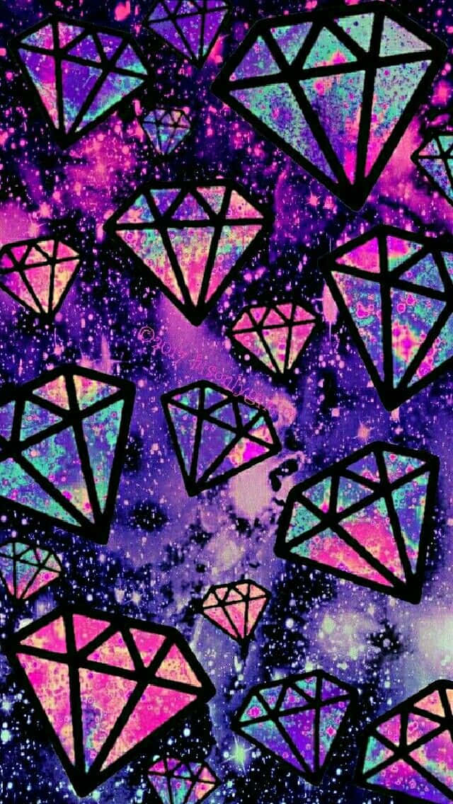 Shine Brighter Than The Stars With Galaxy Diamond's Dazzling Gemstones Background