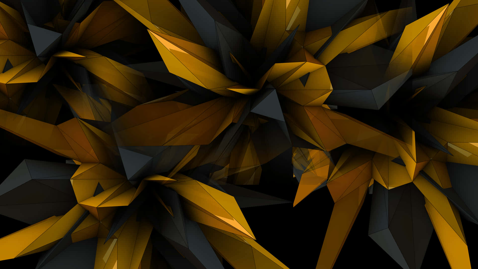 Shine Brightly With A Black And Gold Desktop