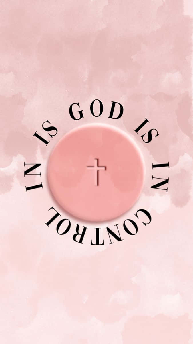 Shine Your Light With This Beautiful Pink Cross. Background