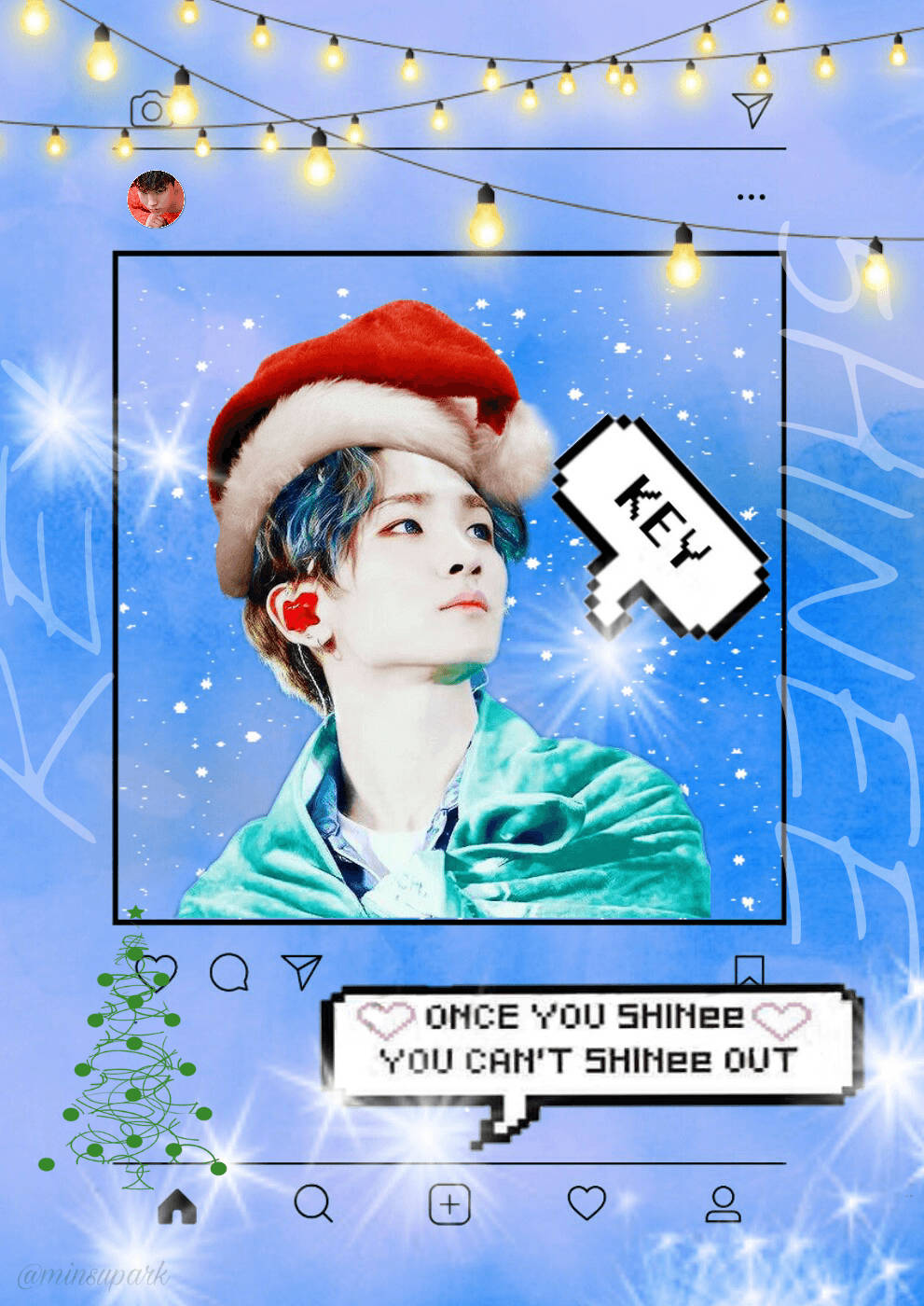 Shinee Key Christmas Background