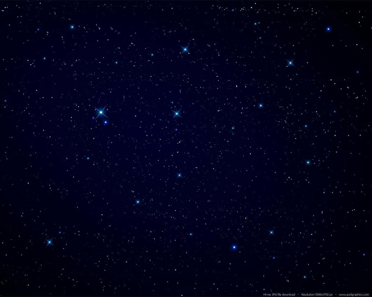 Shining Brightly In The Night Sky, These Four Bright Blue Stars Light Up The Night. Background