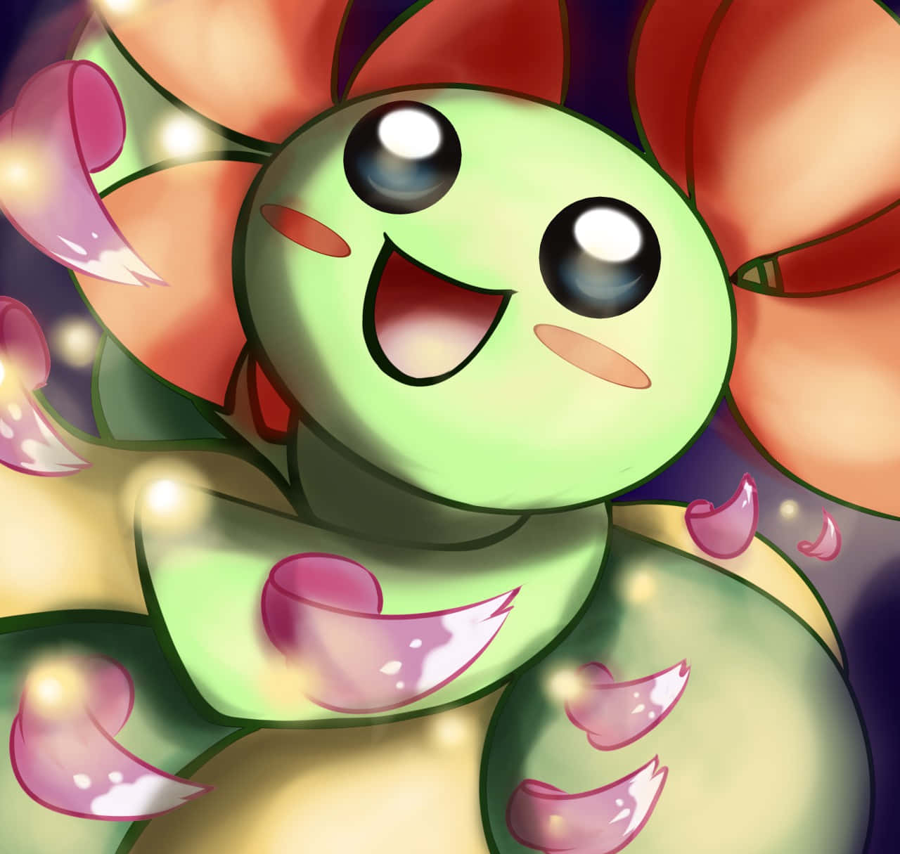 Shining Eyes Of Bellossom Background