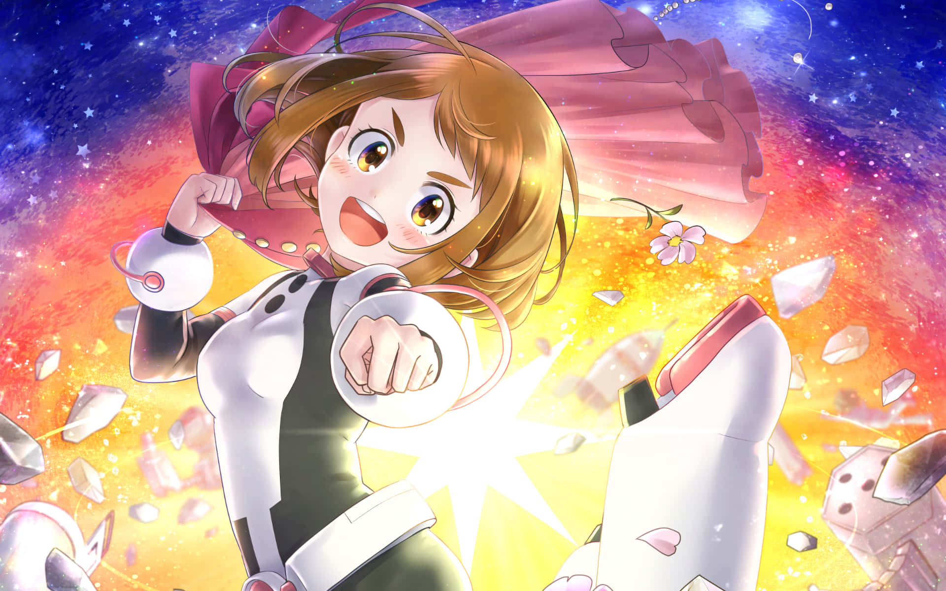 Shining Uraraka Aesthetic Background