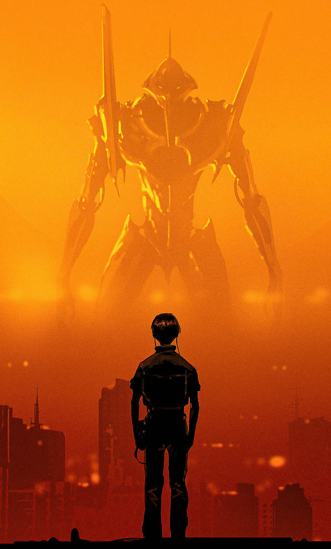 Shinji Ikari Evangelion Phone Background