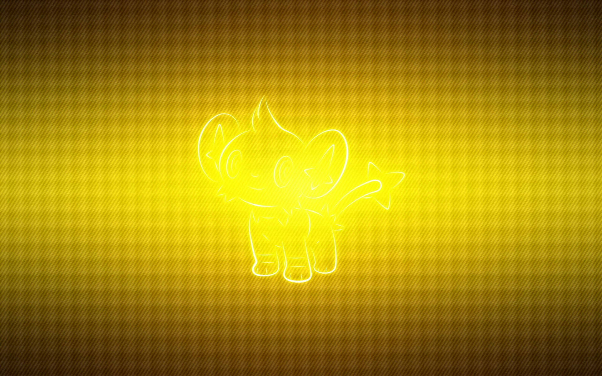 Shinx Glowing Yellow Background