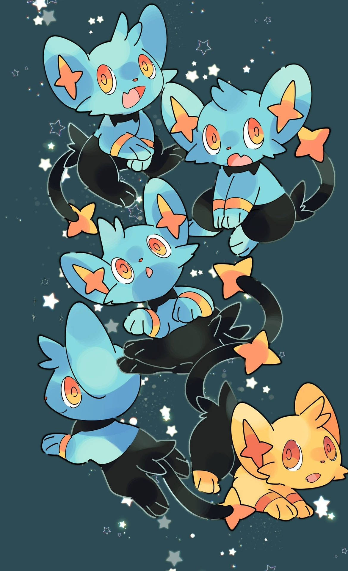 Shinx Shiny Many Background