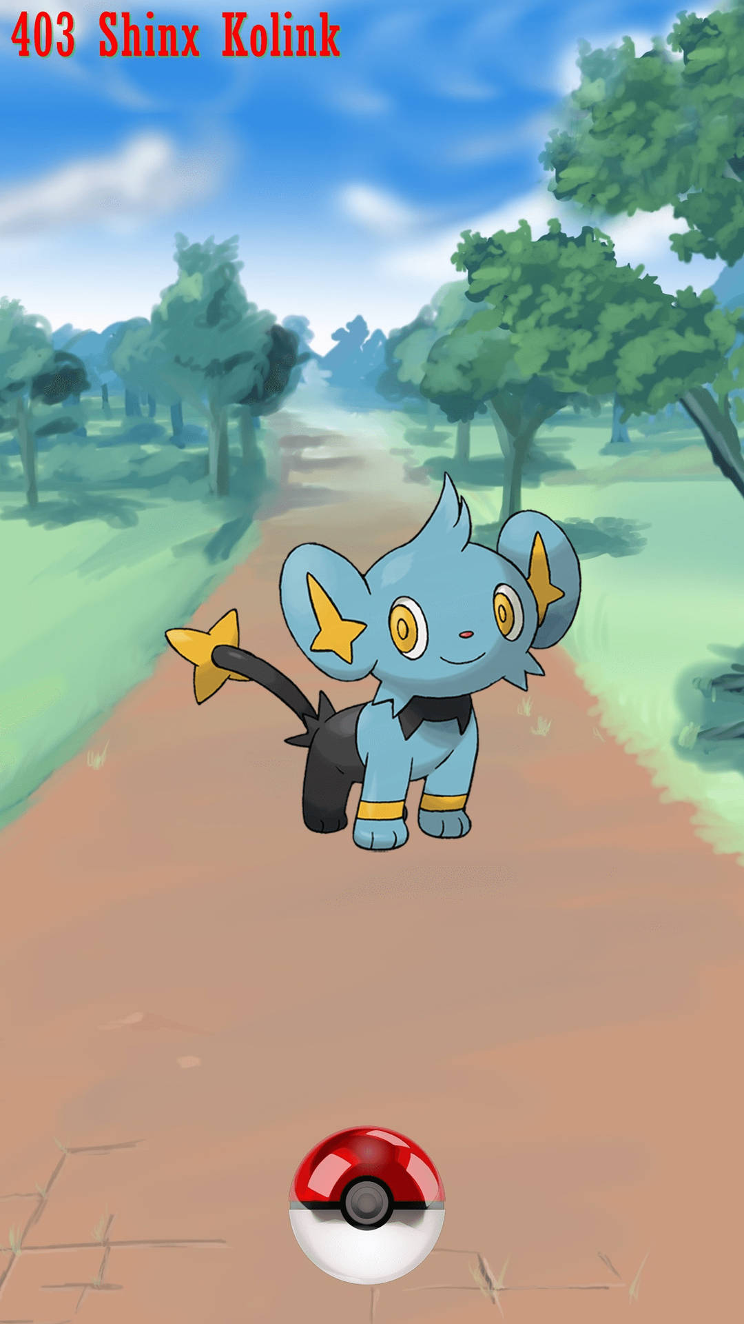 Shinx Smiling Pokemon Go Aesthetic Background