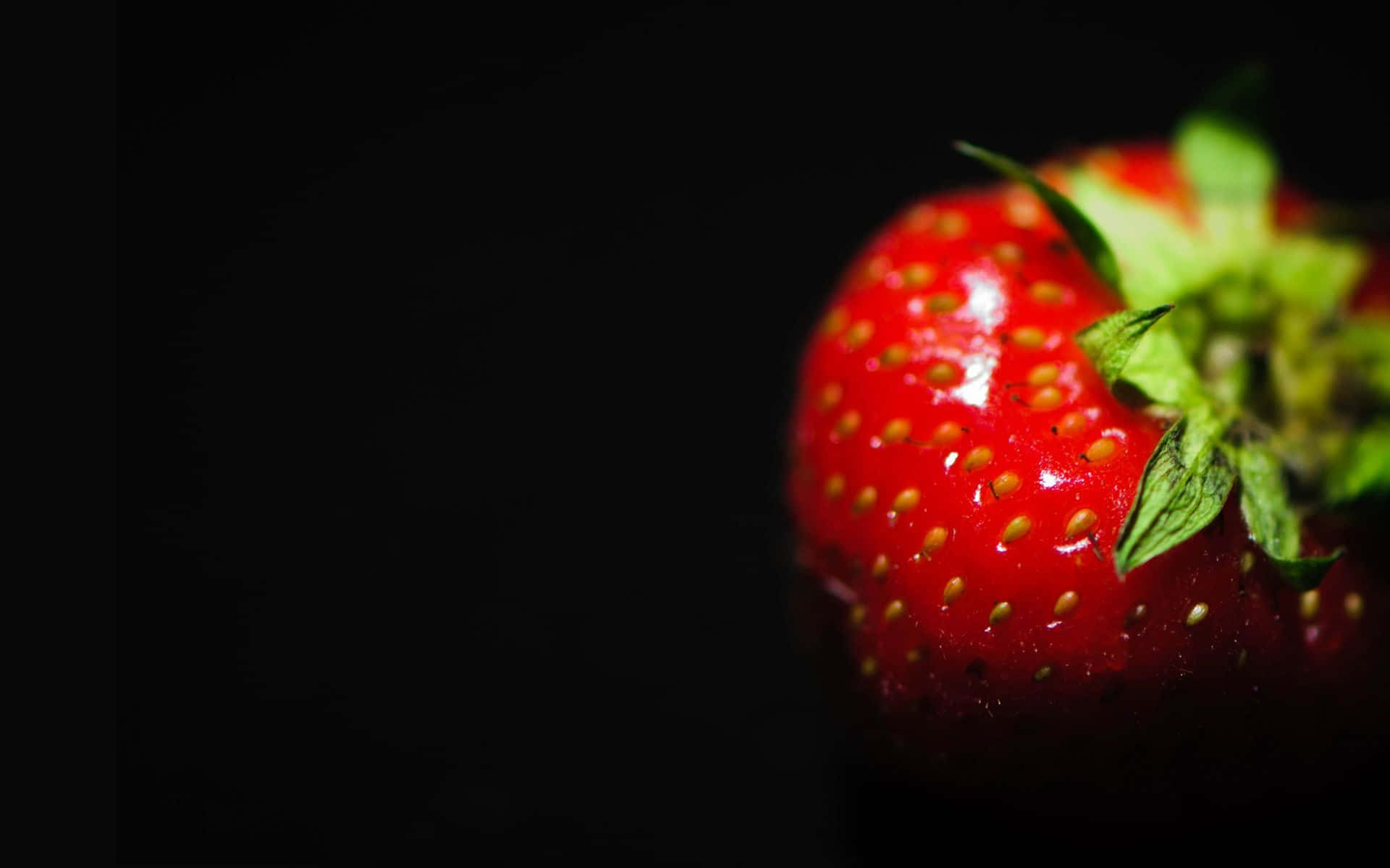 Shiny And Cute Strawberry Fruit Background