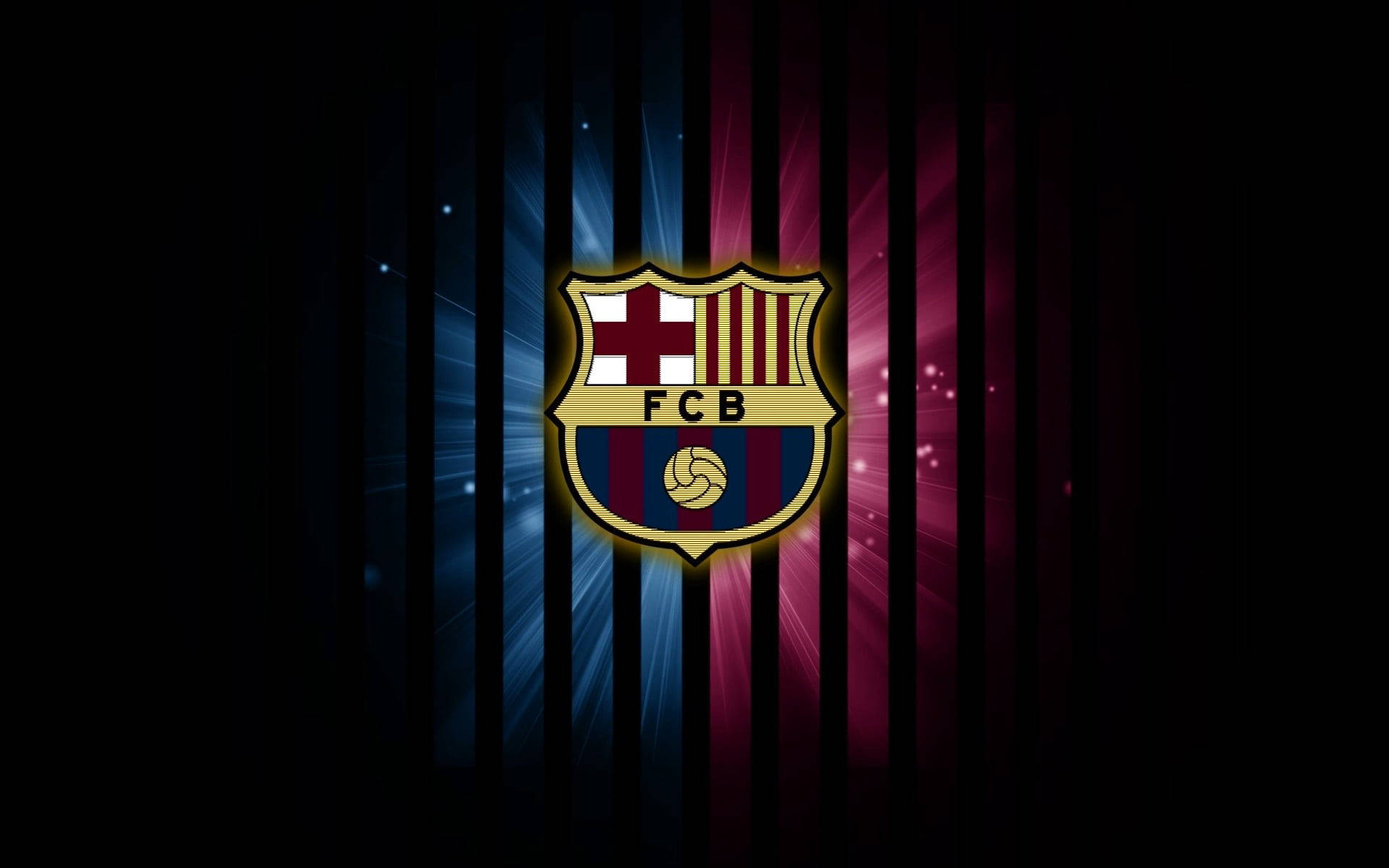 Shiny Barcelona Fc Logo Background