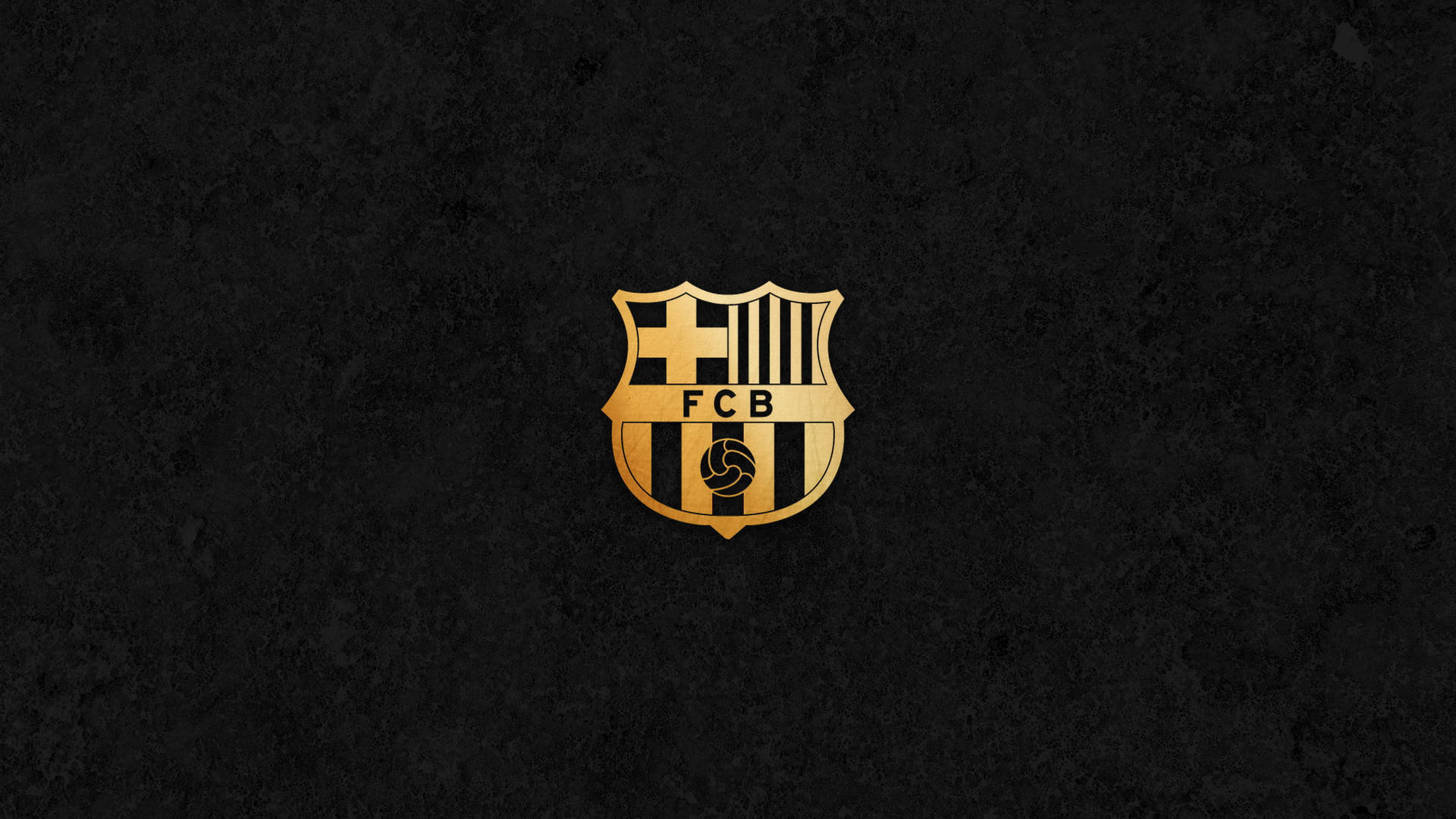 Shiny Black Gold Barcelona Fc Background