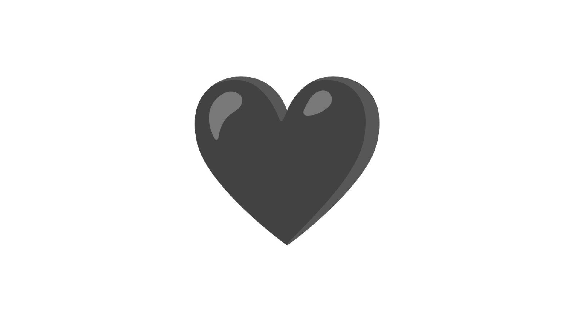 Shiny Black Heart Background