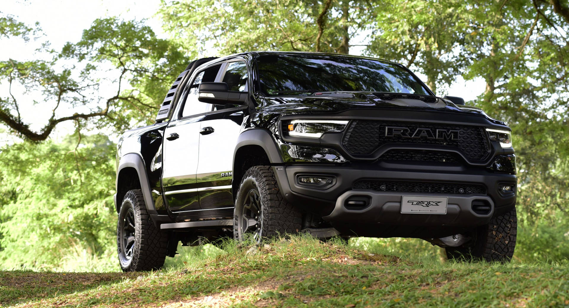 Shiny Black Ram Truck