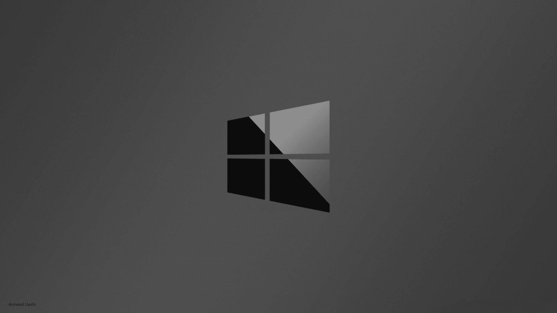 Shiny Black Windows 10 Hd Background