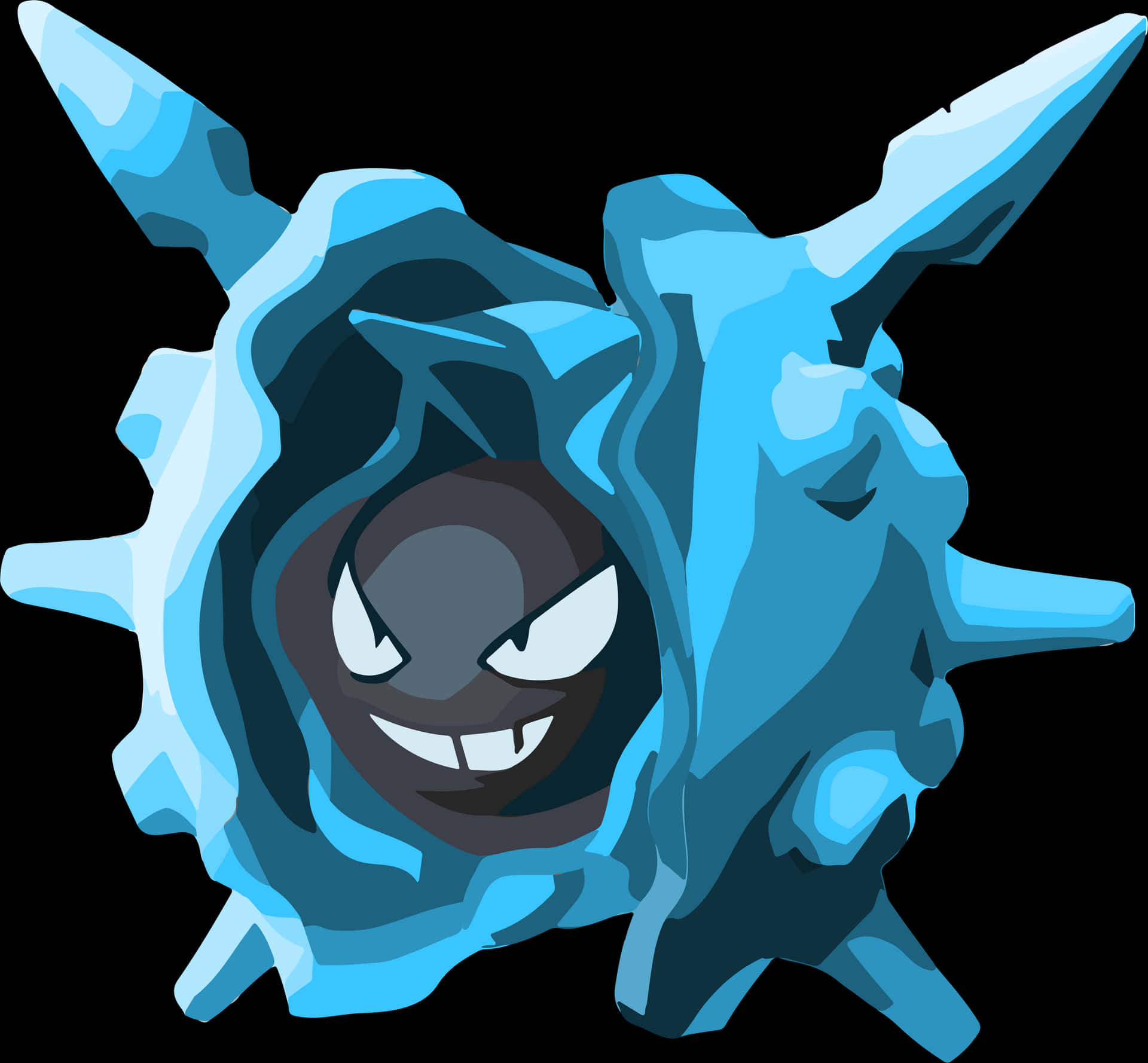 Shiny Blue Cloyster Background