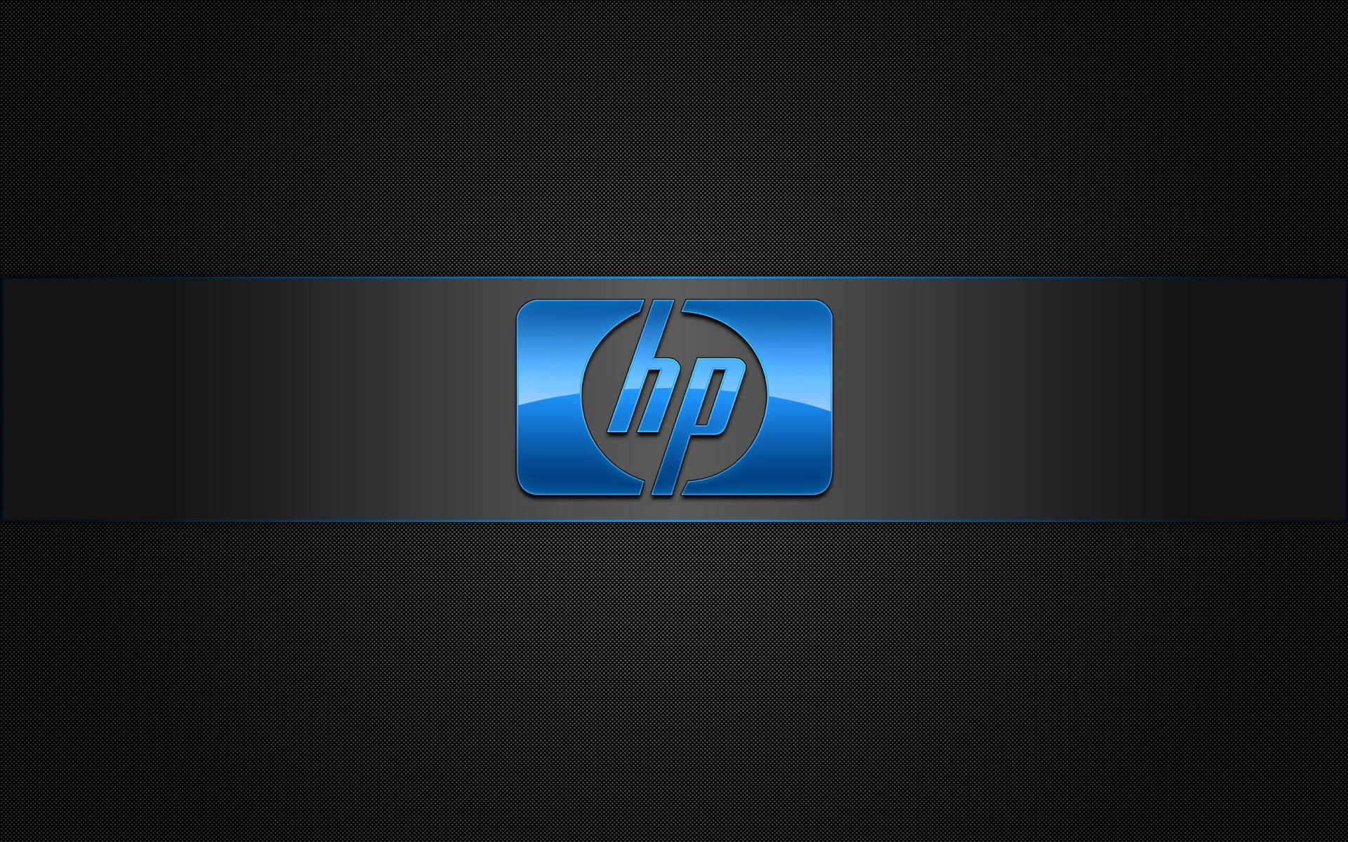 Shiny Blue Hp Laptop Logo Background